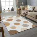 Minimalist Organic Stones Rug Zen Abstract Pebble Area Mat
