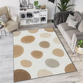 Minimalist Organic Stones Rug Zen Abstract Pebble Area Mat