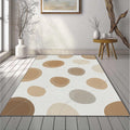 Minimalist Organic Stones Rug Zen Abstract Pebble Area Mat
