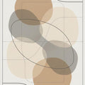 Modern Abstract Blobs Rug Minimalist Layered Organic Shapes Area