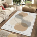 Modern Abstract Blobs Rug Minimalist Layered Organic Shapes Area