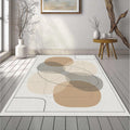 Modern Abstract Blobs Rug Minimalist Layered Organic Shapes Area