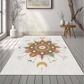 Mystic Celestial Eye Rug Sacred Geometry Mandala Area Mat Boho