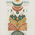 Modern Folk Art Nature Rug Spiritual Life Totem Area Mat