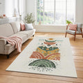 Modern Folk Art Nature Rug Spiritual Life Totem Area Mat