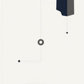 Modern Minimalist Circuit Rug Abstract Technical Schema Area Mat
