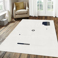 Modern Minimalist Circuit Rug Abstract Technical Schema Area Mat