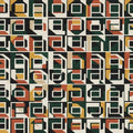 Modern Brutalist Geometric Rug Isometric 3D Pattern Area Mat Mid