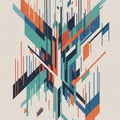 Modern Abstract Geometric Shards Rug
