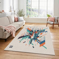 Modern Abstract Geometric Shards Rug