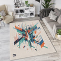 Modern Abstract Geometric Shards Rug