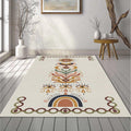 Modern Mystical Totem Rug Abstract Sun Moon and Eye Area Mat