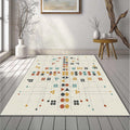 Modern Geometric Logic Rug Abstract Symmetric Grid Area Mat
