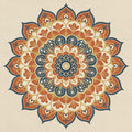 Bohemian Mandala Area Rug Ornate Terracotta & Navy Blue Floor Mat