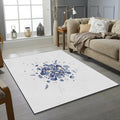 Modern Abstract Geometric Explosion Rug
