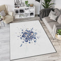 Modern Abstract Geometric Explosion Rug