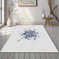 Modern Abstract Geometric Explosion Rug