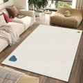 Extreme Minimalist Zen Rug Pure Cream Area Mat Modern Japandi