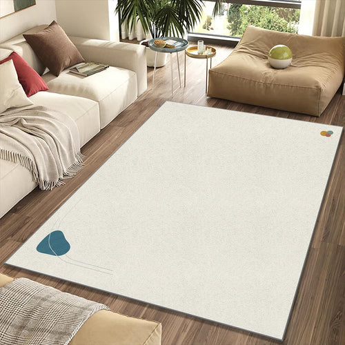Extreme Minimalist Zen Rug Pure Cream Area Mat Modern Japandi