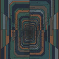 Futuristic Tech Tunnel Rug Cyberpunk Infinity Area Mat Modern