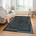 Futuristic Tech Tunnel Rug Cyberpunk Infinity Area Mat Modern