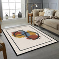Modern Infinity Symbol Rug Abstract Minimalist Area Mat Zen Art