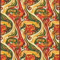 Modern Foodie Kitchen Rug Abstract Cooking Pattern Area Mat Red