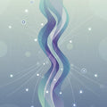Dreamy Abstract Flow Rug Ethereal Blue and Purple Area Mat Cosmic