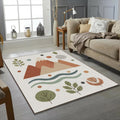 Minimalist Mountain Nature Rug Scandi Boho Adventure Area Mat