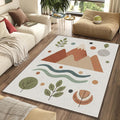Minimalist Mountain Nature Rug Scandi Boho Adventure Area Mat