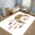 Bohemian Crescent Moon Crystals Rug