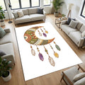 Bohemian Crescent Moon Crystals Rug