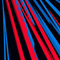 Modern Dynamic Speed Rug Abstract Red and Blue Streaks Area Mat