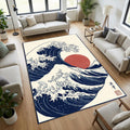 The Great Wave off Kanagawa Area Rug