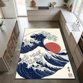 The Great Wave off Kanagawa Area Rug