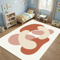 Minimalist Abstract Organic Shapes Area Rug