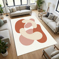 Minimalist Abstract Organic Shapes Area Rug