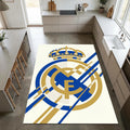 Minimalist Real Madrid Area Rug Geometric Football Club Floor Mat