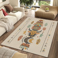 Modern Tribal Totem Rug Southwestern Bull Mask Area Mat Ethnic