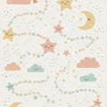 Cute Sleeping Stars & Moon Rug Pastel Nursery Area Mat Magic Sky