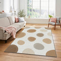Minimalist Organic Stones Rug Zen Abstract Pebble Area Mat