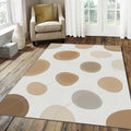 Minimalist Organic Stones Rug Zen Abstract Pebble Area Mat