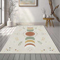 Modern Moon Phases Rug Minimalist Boho Celestial Area Mat