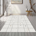 Minimalist Architecture Rug Modern Grid Abstract Area Mat Bauhaus