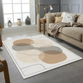 Modern Abstract Blobs Rug Minimalist Layered Organic Shapes Area