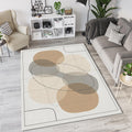 Modern Abstract Blobs Rug Minimalist Layered Organic Shapes Area