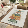 Modern Folk Art Nature Rug Spiritual Life Totem Area Mat