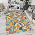Colorful Playful Doodle Universe Rug