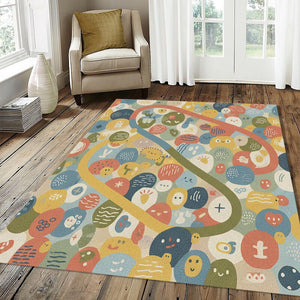 Colorful Playful Doodle Universe Rug