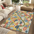 Colorful Playful Doodle Universe Rug